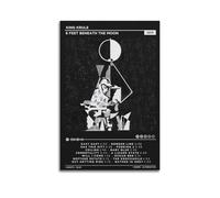 LOKLNEYK King Krule - 6 Feet Beneath The Moon Poster, Hit Music Album Wall Art Canvas Posters Modern Prints for Living Room Bedroom Deco 12x18inch(30x45cm) Unframe-style-1