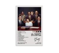 LOKLNEYK Let's Start Here-Lil YachtyModern Wall Art Poster Minimalist Print for Living Room Bedroom Office A Simple Yet Striking Decor for Modern Homes20x30inch(50x75cm) Unframe-style