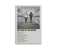 LOKLNEYK Lil Baby, Lil Durk - The Voice of The Heroes Poster, Hit Music Album Wall Art Canvas Posters Modern Prints for Living Room Bedroom Deco 24x36inch(60x90cm) Unframe-style