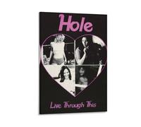 LOKLNEYK Live Through This-HoleModern Wall Art Poster Minimalist Print for Living Room Bedroom Office A Simple Yet Striking Decor for Modern Homes12x18inch(30x45cm) Frame-style