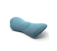 LOKLNEYK Lumbar Support Pillow Waist Cushion 3D Memory Foam Pillow Car Lumbar Support Seat Protect Spine Vertebral Low Back Bed Sleep(Blue mesh)