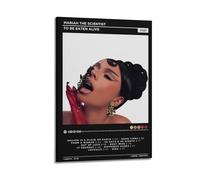 LOKLNEYK Mariah The Scientist - To Be Eaten Alive Poster, Hit Music Album Wall Art Canvas Posters Modern Prints for Living Room Bedroom Deco 24x36inch(60x90cm) Frame-style-2