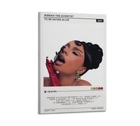 LOKLNEYK Mariah The Scientist - To Be Eaten Alive Poster, Hit Music Album Wall Art Canvas Posters Modern Prints for Living Room Bedroom Deco 24x36inch(60x90cm) Frame-style-2