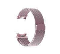 LOKLNEYK Metal Milan Ring Strap Suitable for Samsung Galaxy Watch 6 4 Classic 5 Pro 40mm 44mm 47mm 43mm(Pink gold,Watch 5 pro 45mm)