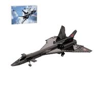 LOKLNEYK MiG-31 Stealth Fighter Building Blocks Set, 1810PCS 1/35 Scale MOC Cold War Aircraft Display Brick Model, Collectible Military Aircraft Display for Adult & Youth