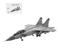 LOKLNEYK Military Aircraft Building Blocks Set, 1/35Scale MiG-31 Operational Combat Plane Model Blocks Model with Detailed Structure, Ideal Collection and Display Gift, MOC-225531 (2628PCS)
