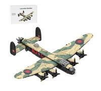 LOKLNEYK Military Aircraft Building Blocks Set, 4097PCS Large-Scale WWII Style Warplane MOC Military Aircraft Display Brick Model, Collectible Fighter Display for Adult & Youth