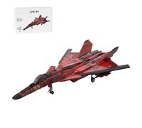 LOKLNEYK Military Fighter Building Blocks Set, 2527PCS 1/35 Scale CFA-44 Twin-Engine Carrier Fighter MOC Brick Model, Collectible Display for Adult & Youth