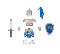 LOKLNEYK Military Weapons Set, 10PCS Medieval Knight Shield Guard Armor & Weapons Accessory Building Block Pack, Compatible Minifig Combat Gear for Custom Figures