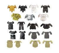 LOKLNEYK Military Weapons Set, 19PCS Mixed Medieval Armors Building Blocks Accessory, Compatible with Major Brands Warrior Equipment Pack
