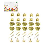 LOKLNEYK Military Weapons Set, 35PCS Medieval Golden Armor Accessory Pack, Compatible Minifig Knight Armour & Combat Gear for Custom Building Block Figures
