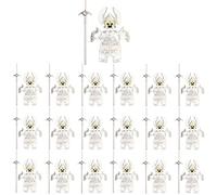 LOKLNEYK Military Weapons Set, 66PCS Custom Minifig Armour & Helmet Pack, Compatible Medieval & Ancient Equipment Kit for Building Block Figures