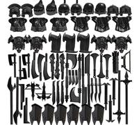 LOKLNEYK Military Weapons Set, 67PCS Medieval Ancient Rome Greek Egypt Weapons & Armor Set, Compatible Minifig Accessories & Custom Figure Gear Kit