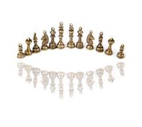 LOKLNEYK Mix Color Chess Charms King Queen Bishop Knight Rook Pawn Pendants DIY jewelry Crafts Making Findings (ancient bronze 24pcs)