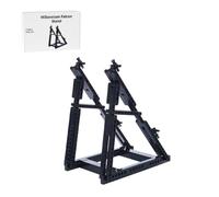 LOKLNEYK MOC Display Bracket Building Blocks Set, 134PCS Support Stand Accessories for 75257/75212, Compatible with Major Brands (Bracket Only) - Black