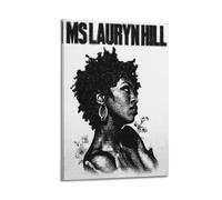 LOKLNEYK Ms Lauryn Hill Poster, Music Wall Art Posters Canvas Prints for Living Room Bedroom Deco 20x30inch(50x75cm) Frame-style