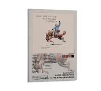 LOKLNEYK Nadie Sabe Lo Que Va A Pasar Mañana-Bad BunnyModern Wall Art Poster Minimalist Print for Living Room Bedroom Office A Simple Yet Striking Decor for Modern Homes20x30inch(50x75cm) Frame-style