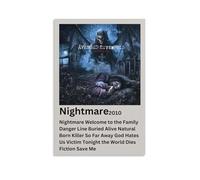 LOKLNEYK Nightmare-Avenged SevenfoldModern Wall Art Poster Minimalist Print for Living Room Bedroom Office A Simple Yet Striking Decor for Modern Homes20x30inch(50x75cm) Unframe-style