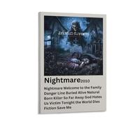 LOKLNEYK Nightmare-Avenged SevenfoldModern Wall Art Poster Minimalist Print for Living Room Bedroom Office A Simple Yet Striking Decor for Modern Homes08x12inch(20x30cm) Frame-style