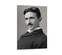 LOKLNEYK Nikola TeslaModern Wall Art Poster Minimalist Print for Living Room Bedroom Office A Simple Yet Striking Decor for Modern Homes24x36inch(60x90cm) Frame-style