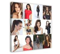 LOKLNEYK Nina Dobrev Poster Canvas Poster Wall Art Decor Print Picture Paintings for Living Room Bedroom Decoration 12x12inch(30x30cm)
