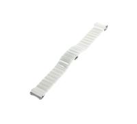 LOKLNEYK No Gaps Ceramics Band fit for Samsung Galaxy Watch 4 5 Pro 6 Strap 44mm 40mm 45mm Bracelet fit for Galaxy Watch 4 6 Classic 43mm 47mm(White,Watch 4 classic 46)