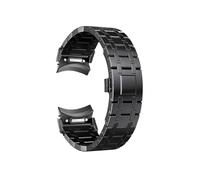 LOKLNEYK No Gaps Stainless Steel Strap fit for Samsung Galaxy Watch 6 Classic 43mm 47mm 6 5 4 40mm 44mm Watch 5Pro 45mm Quick Fit Metal Band(Black,For Watch 5 Pro 45mm)