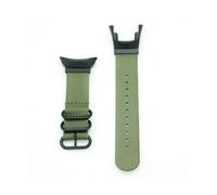 LOKLNEYK Nylon Canvas Breathable Strap Fit For Suunto Ambit/Ambit2/Ambit3 Sport/Run/Peak(Amy Green)