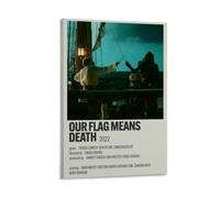 LOKLNEYK Our Flag Means DeathModern Wall Art Poster Minimalist Print for Living Room Bedroom Office A Simple Yet Striking Decor for Modern Homes16x24inch(40x60cm) Frame-style