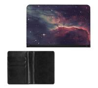 LOKLNEYK Passport Wallet Star Field in Deep Space Passport Holder Travel Passport Cover for Travel Must Haves Accessories