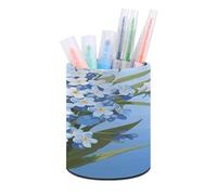 LOKLNEYK Pen Pencil Holder for Desk Stylish Office Decor Pen Cup Do Not Forget Me Desk Organizer Bathroom Tumbler Cup for School, Home, Office
