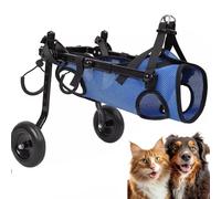 LOKLNEYK Pet Wheelchair Small/Medium for Dog Cat, Disabled Doggie Cart/Assisted Walk Car, Lightweight Dogs Walking Device Rehabilitation Equipment(XS)