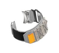 LOKLNEYK Quick Installation Nylon Canvas Watch Strap Fit For Samsung Galaxy Watch 6 Classic 43mm 47mm/4 5 6 45mm 40mm 44mm(Grey,Galaxy Watch 6 40mm)