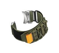 LOKLNEYK Quick Installation Nylon Canvas Watch Strap Fit For Samsung Galaxy Watch 6 Classic 43mm 47mm/4 5 6 45mm 40mm 44mm(Green,Watch 6 Classic 43mm)