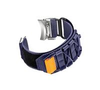 LOKLNEYK Quick Installation Nylon Canvas Watch Strap Fit For Samsung Galaxy Watch 6 Classic 43mm 47mm/4 5 6 45mm 40mm 44mm(Blue,GalaxyWatch4 Classic)