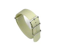 LOKLNEYK Ribbed Watch Strap 18mm 20mm 22mm Nylon Watch Straps Braid Ballistic Fabric Watchband Accessories Watch Band(BEIGE,18mm)