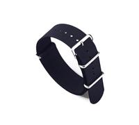 LOKLNEYK Ribbed Watch Strap 18mm 20mm 22mm Nylon Watch Straps Braid Ballistic Fabric Watchband Accessories Watch Band(BLACK,20mm)