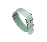 LOKLNEYK Ribbed Watch Strap 18mm 20mm 22mm Nylon Watch Straps Braid Ballistic Fabric Watchband Accessories Watch Band(LIGHT BLUE,20mm)