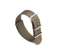 LOKLNEYK Ribbed Watch Strap 18mm 20mm 22mm Nylon Watch Straps Braid Ballistic Fabric Watchband Accessories Watch Band(BLONDE,20mm)
