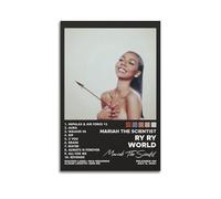 LOKLNEYK Ry Ry World - Mariah The Scientist Poster, Hit Music Album Wall Art Canvas Posters Modern Prints for Living Room Bedroom Deco 24x36inch(60x90cm) Unframe-style