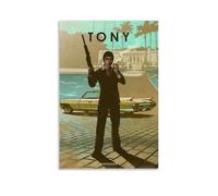 LOKLNEYK Scarface Tony MontanaModern Wall Art Poster Minimalist Print for Living Room Bedroom Office A Simple Yet Striking Decor for Modern Homes08x12inch(20x30cm) Unframe-style