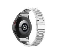 LOKLNEYK Seamless Curved End Stainless Steel Strap Fit For Samsung Galaxy Watch6 5 4 Classic 46mm, 47mm, 42mm(Silver-tool,Watch6 classic 43 47)