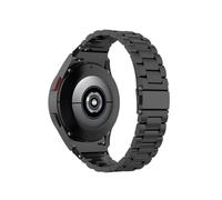 LOKLNEYK Seamless Curved End Stainless Steel Strap Fit For Samsung Galaxy Watch6 5 4 Classic 46mm, 47mm, 42mm(Black-tool,Watch4 5 6 40mm 44mm)