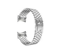 LOKLNEYK Seamless Quick Fit Stainless Steel Strap Fit For Samsung Galaxy Watch 6 Classic 47mm 43mm 4 42 46mm 5 Pro 45mm 40mm 44mm(Silver,For Galaxy 5 pro 45)