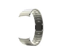 LOKLNEYK Seamless Stainless Steel Strap Fit For Samsung Galaxy Watch 4 5 6 40mm 44mm/5Pro 45mm(Titanium,GalaxyWatch 4 5 40mm)