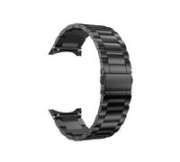 LOKLNEYK Seamless Titanium/stainless Steel Strap Fit For Samsung Galaxy Watch 4/5/6 Classic 43 47mm 40/44mm(Titanium Black C,Galaxy Watch 6 44mm)