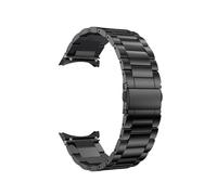 LOKLNEYK Seamless Titanium/stainless Steel Strap Fit For Samsung Galaxy Watch 4/5/6 Classic 43 47mm 40/44mm(Metal black B,Watch 6 Classic 47mm)