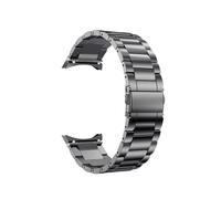 LOKLNEYK Seamless Titanium/stainless Steel Strap Fit For Samsung Galaxy Watch 4/5/6 Classic 43 47mm 40/44mm(Titanium Deep Grey C,Watch 4 Classic)