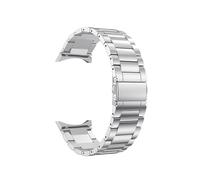 LOKLNEYK Seamless Titanium/stainless Steel Strap Fit For Samsung Galaxy Watch 4/5/6 Classic 43 47mm 40/44mm(Metal silver B,Watch 4 Classic)