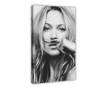 LOKLNEYK Sexy Models Kate Moss Poster (8) Canvas Poster Bedroom Decor Landscape Office Room Decor Gift 20x30inch(50x75cm)